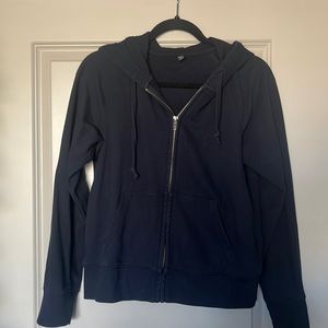 Uniqlo hoodie in dark blue, size S.